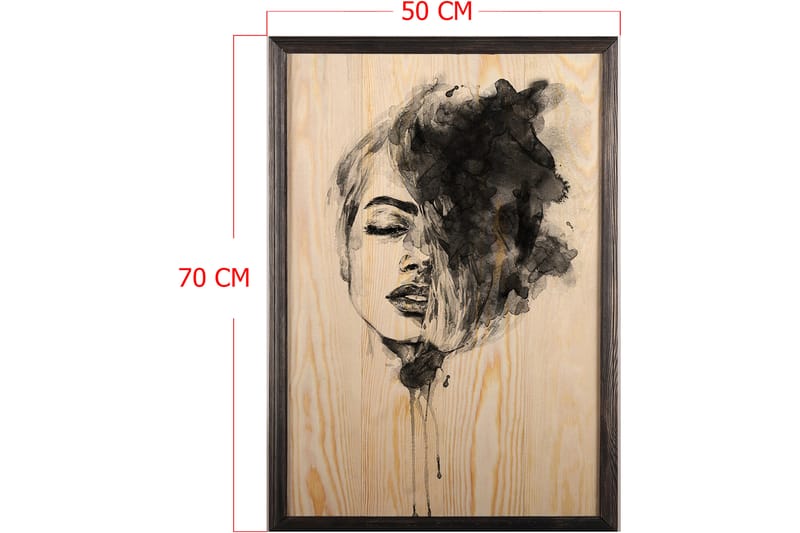 Dekorativ InnRammemet maling 50x70 cm - Flerfarget - Innredning - Bilder & kunst - Lerretsbilder