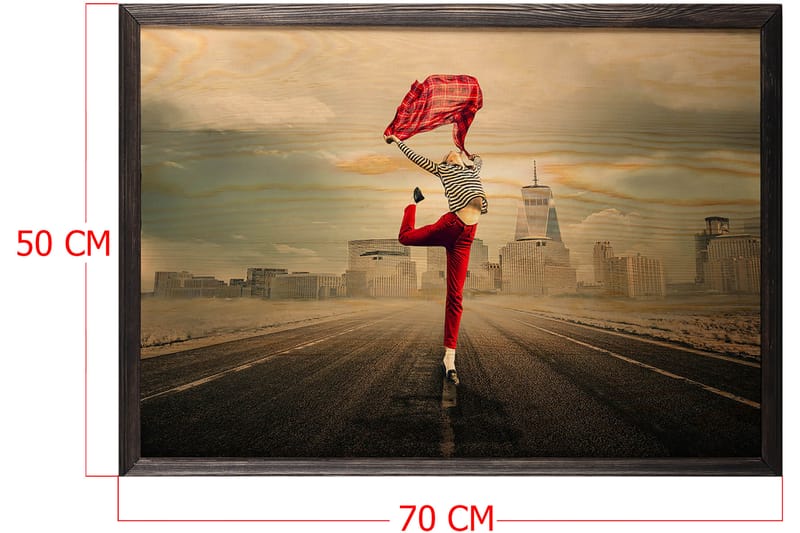 Dekorativ InnRammemet maling 50x70 cm - Flerfarget - Innredning - Bilder & kunst - Lerretsbilder