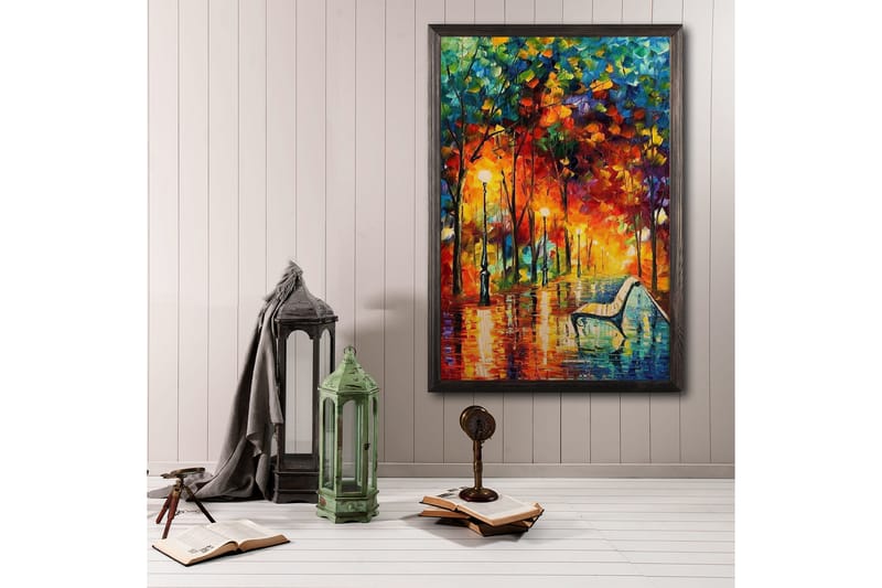 Dekorativ InnRammemet maling 50x70 cm - Flerfarget - Innredning - Bilder & kunst - Lerretsbilder