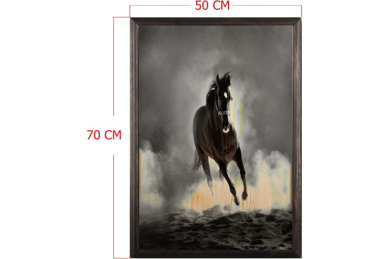 Dekorativ InnRammemet maling 50x70 cm - Flerfarget - Innredning - Bilder & kunst - Lerretsbilder