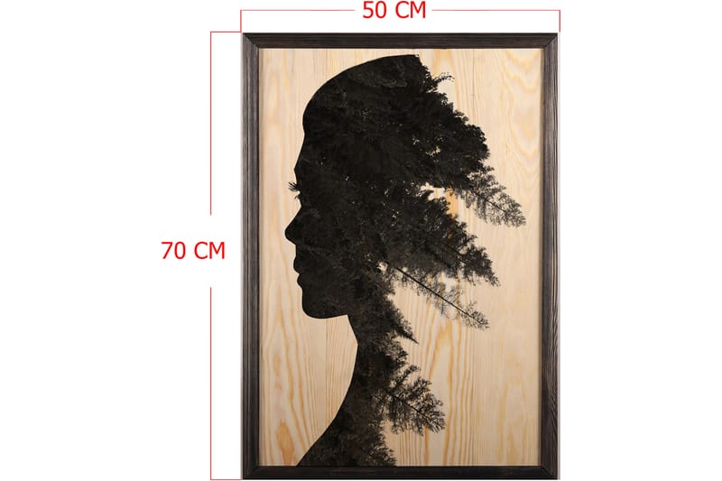 Dekorativ InnRammemet maling 50x70 cm - Flerfarget - Innredning - Bilder & kunst - Lerretsbilder
