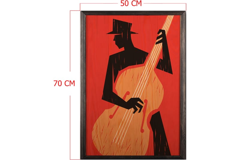Dekorativ InnRammemet maling 50x70 cm - Flerfarget - Innredning - Bilder & kunst - Lerretsbilder