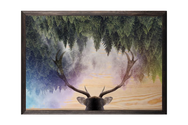 Dekorativ InnRammemet maling 50x70 cm - Flerfarget - Innredning - Bilder & kunst - Lerretsbilder