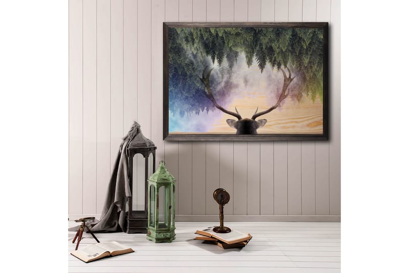 Dekorativ InnRammemet maling 50x70 cm - Flerfarget - Innredning - Bilder & kunst - Lerretsbilder