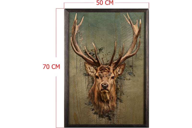 Dekorativ InnRammemet maling 50x70 cm - Flerfarget - Innredning - Bilder & kunst - Lerretsbilder