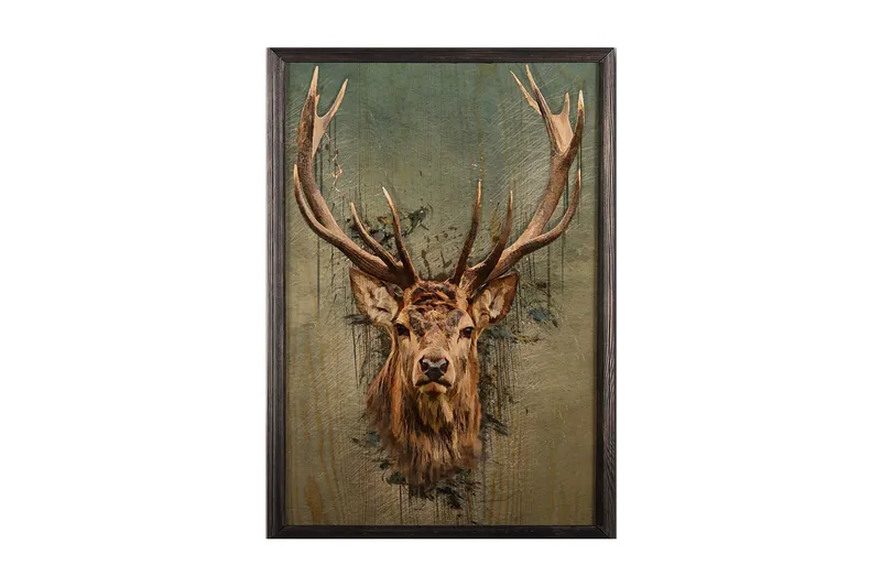 Dekorativ InnRammemet maling 50x70 cm, Flerfarget