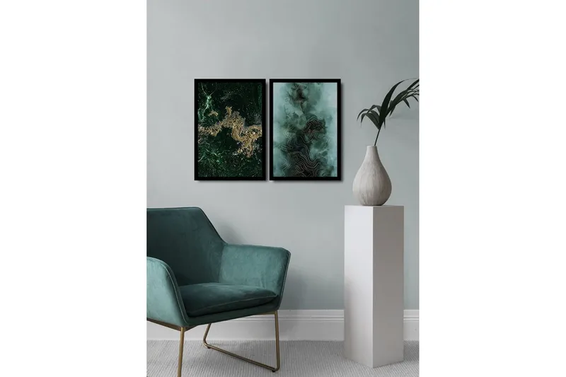 Dekorativ MDF-bilde 2 Deler - Flerfarget - Innredning - Bilder & kunst - Lerretsbilder