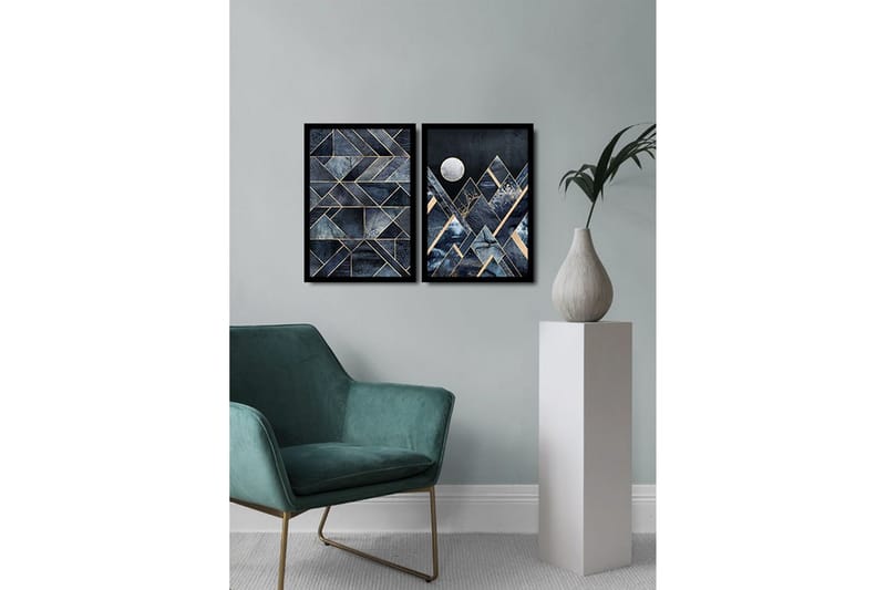 Dekorativ MDF-bilde 2 Deler - Flerfarget - Innredning - Bilder & kunst - Lerretsbilder