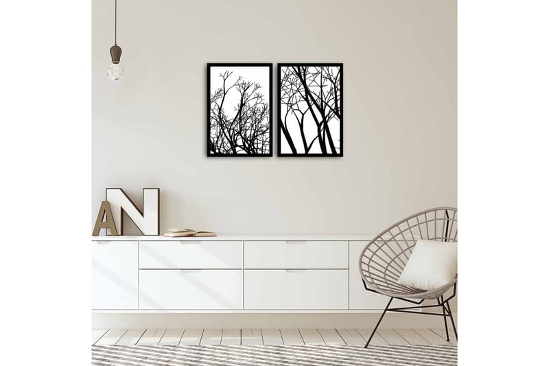 Dekorativ MDF-bilde 2 Deler - Flerfarget - Innredning - Bilder & kunst - Lerretsbilder