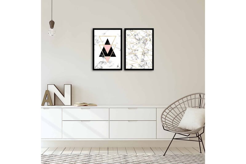 Dekorativ MDF-bilde 2 Deler - Flerfarget - Innredning - Bilder & kunst - Lerretsbilder