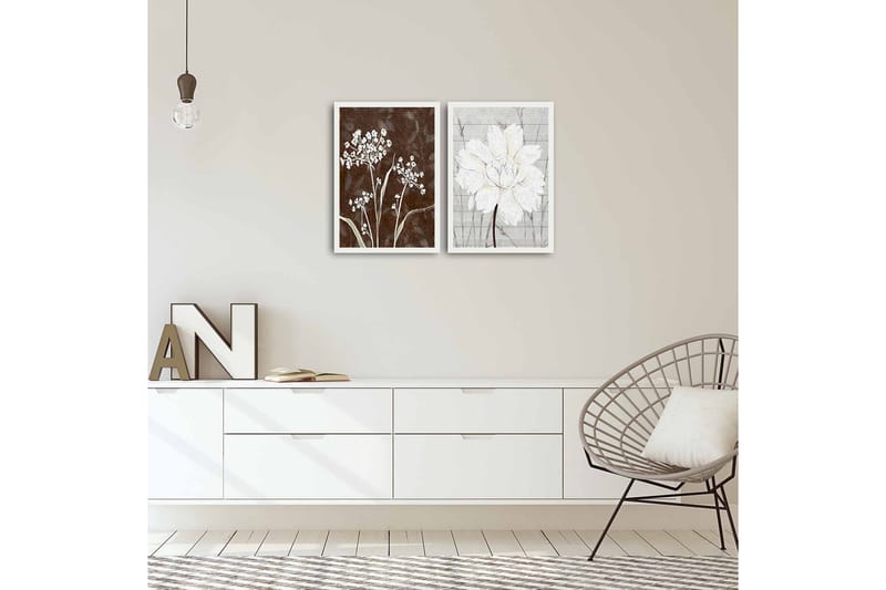 Dekorativ MDF-bilde 2 Deler - Flerfarget - Innredning - Bilder & kunst - Lerretsbilder