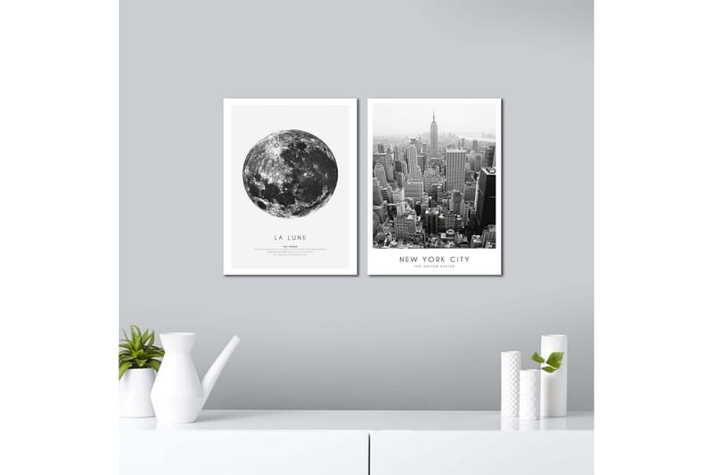 Dekorativ MDF-bilde 2 Deler - Flerfarget - Innredning - Bilder & kunst - Lerretsbilder