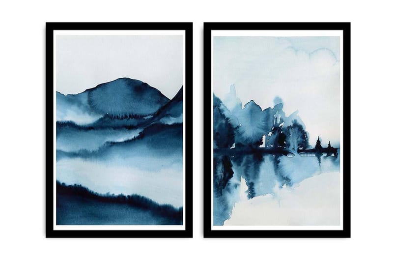 Dekorativ MDF-bilde 2 Deler - Flerfarget - Innredning - Bilder & kunst - Lerretsbilder