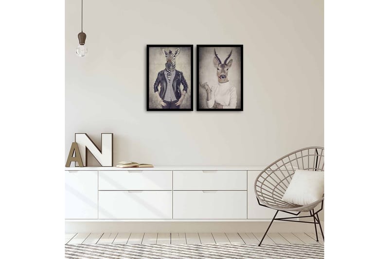 Dekorativ MDF-bilde 2 Deler - Flerfarget - Innredning - Bilder & kunst - Lerretsbilder