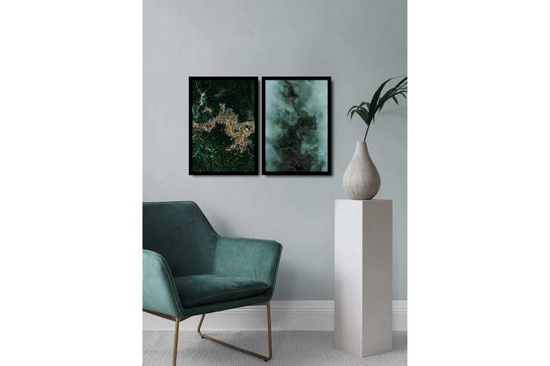 Dekorativ MDF-bilde 2 Deler - Flerfarget - Innredning - Bilder & kunst - Lerretsbilder