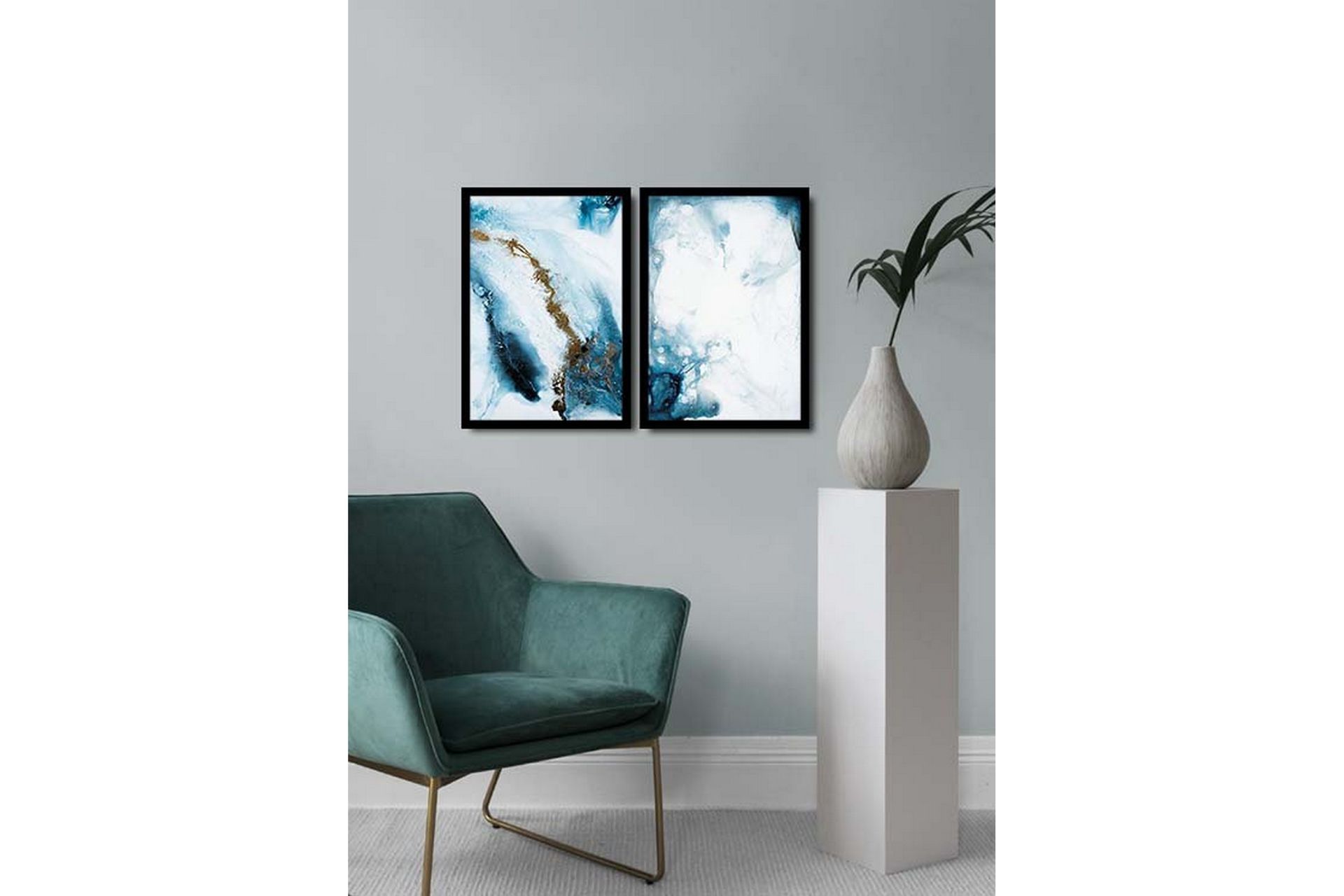 Dekorativ MDF-bilde 2 Deler - Flerfarget - Innredning - Bilder & kunst - Lerretsbilder
