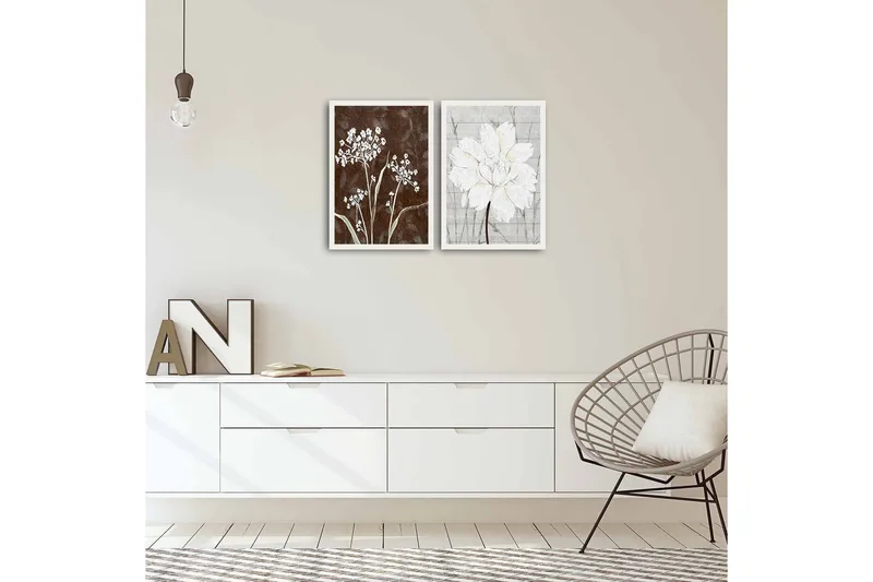 Dekorativ MDF-bilde 2 Deler - Flerfarget - Innredning - Bilder & kunst - Lerretsbilder