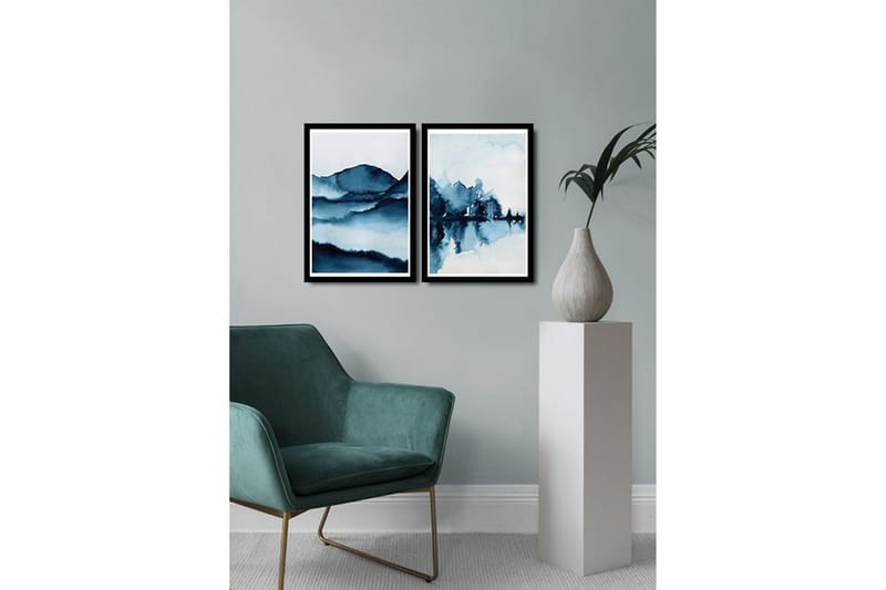Dekorativ MDF-bilde 2 Deler - Flerfarget - Innredning - Bilder & kunst - Lerretsbilder