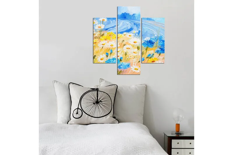 Dekorativ MDF-bilde 3 Deler - Flerfarget - Innredning - Bilder & kunst - Lerretsbilder