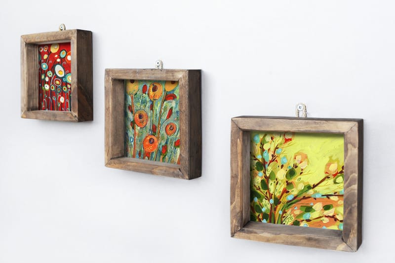 Dekorativ MDF-bilde 3 Deler - Flerfarget - Innredning - Bilder & kunst - Lerretsbilder