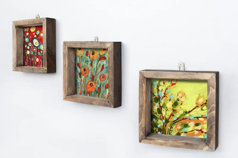 Dekorativ MDF-bilde 3 Deler - Flerfarget - Innredning - Bilder & kunst - Lerretsbilder