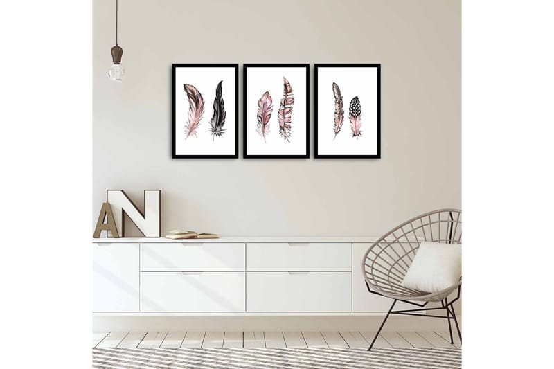 Dekorativ MDF-bilde 3 Deler - Flerfarget - Innredning - Bilder & kunst - Lerretsbilder
