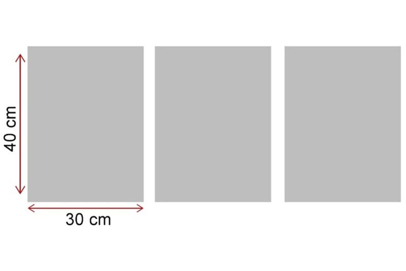 Dekorativ MDF-bilde 3 Deler - Flerfarget - Innredning - Bilder & kunst - Lerretsbilder