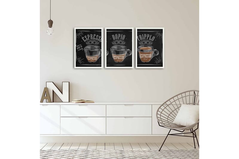 Dekorativ MDF-bilde 3 Deler - Flerfarget - Innredning - Bilder & kunst - Lerretsbilder