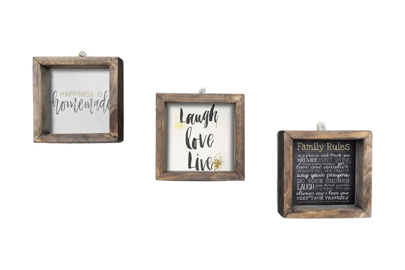 Dekorativ MDF-bilde 3 Deler, Flerfarget