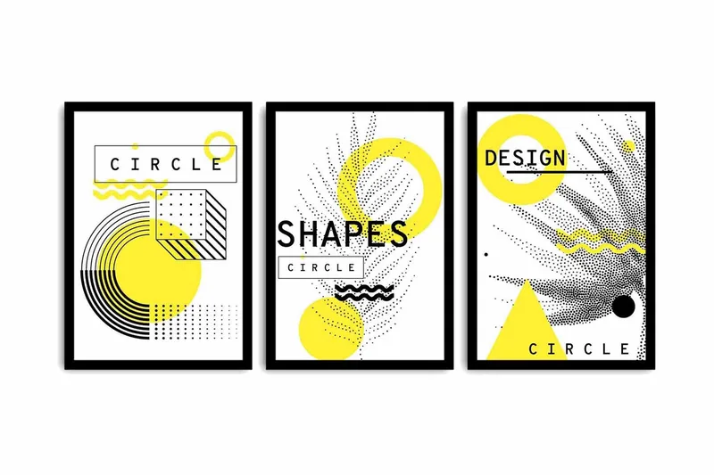 Dekorativ MDF-bilde 3 Deler - Flerfarget - Innredning - Bilder & kunst - Lerretsbilder