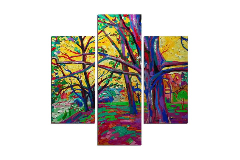 Dekorativ MDF-bilde 3 Deler - Flerfarget - Innredning - Bilder & kunst - Lerretsbilder