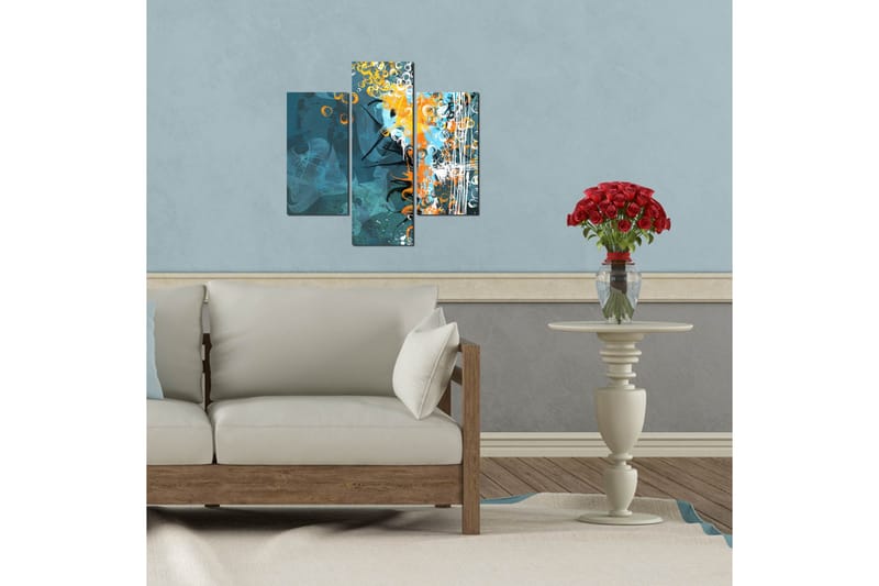 Dekorativ MDF-bilde 3 Deler - Flerfarget - Innredning - Bilder & kunst - Lerretsbilder