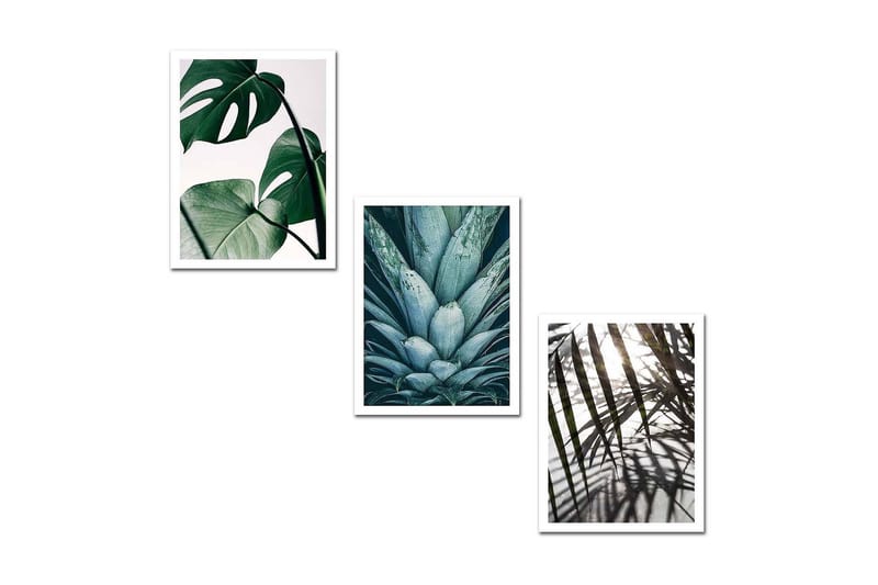 Dekorativ MDF-bilde 3 Deler - Flerfarget - Innredning - Bilder & kunst - Lerretsbilder