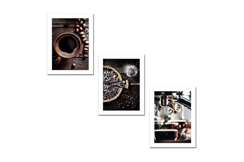 Dekorativ MDF-bilde 3 Deler - Flerfarget - Innredning - Bilder & kunst - Lerretsbilder