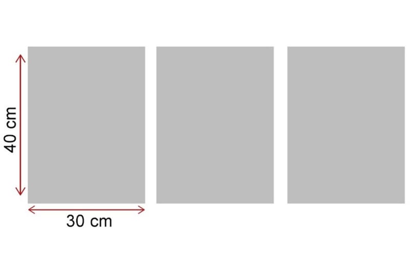 Dekorativ MDF-bilde 3 Deler - Flerfarget - Innredning - Bilder & kunst - Lerretsbilder