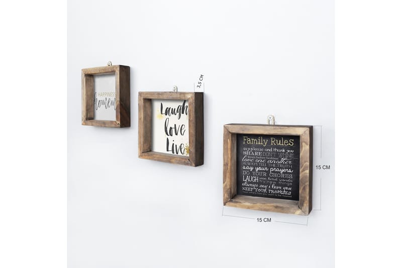 Dekorativ MDF-bilde 3 Deler - Flerfarget - Innredning - Bilder & kunst - Lerretsbilder