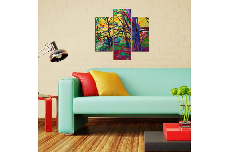 Dekorativ MDF-bilde 3 Deler - Flerfarget - Innredning - Bilder & kunst - Lerretsbilder