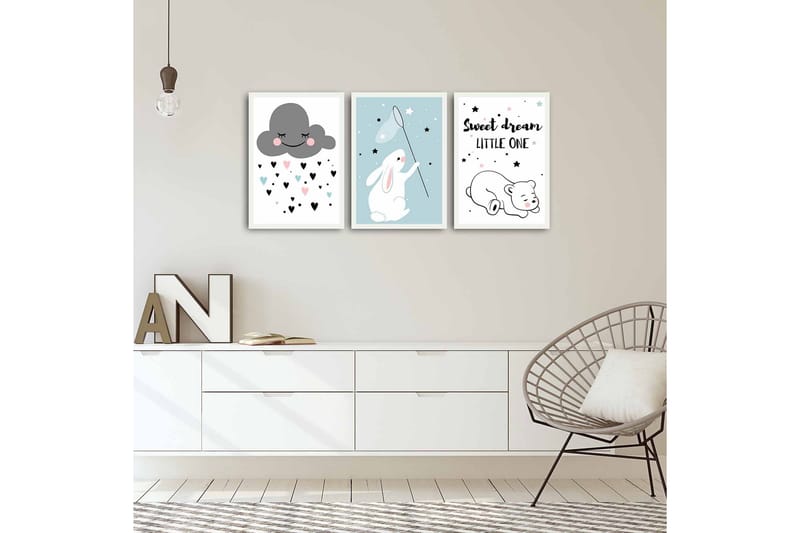 Dekorativ MDF-bilde 3 Deler - Flerfarget - Innredning - Bilder & kunst - Lerretsbilder