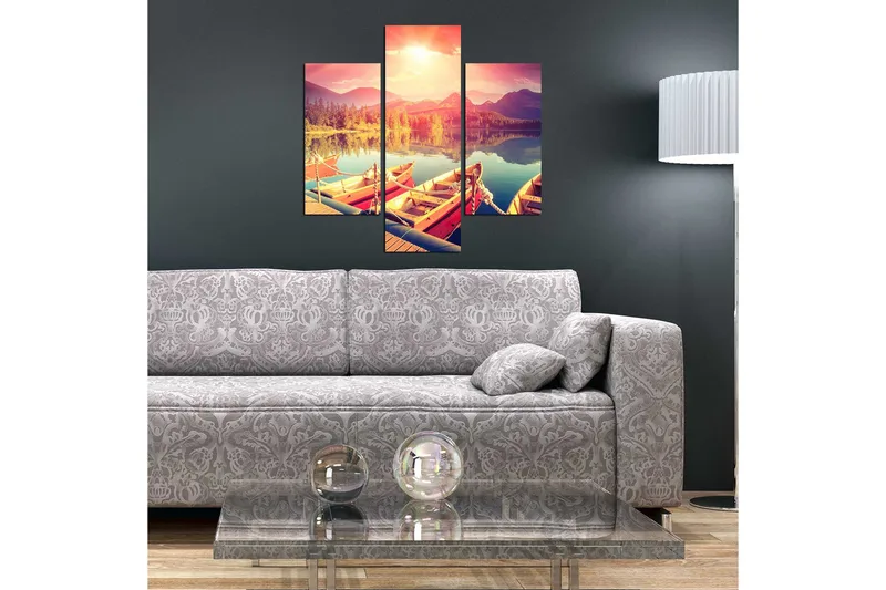Dekorativ MDF-bilde 3 Deler - Flerfarget - Innredning - Bilder & kunst - Lerretsbilder