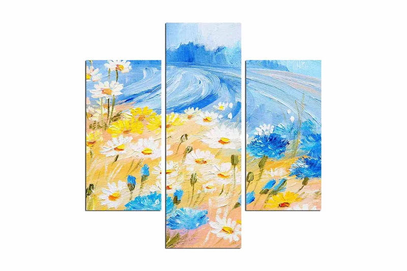 Dekorativ MDF-bilde 3 Deler - Flerfarget - Innredning - Bilder & kunst - Lerretsbilder