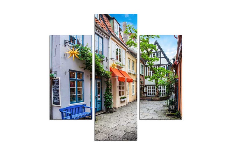 Dekorativ MDF-bilde 3 Deler - Flerfarget - Innredning - Bilder & kunst - Lerretsbilder