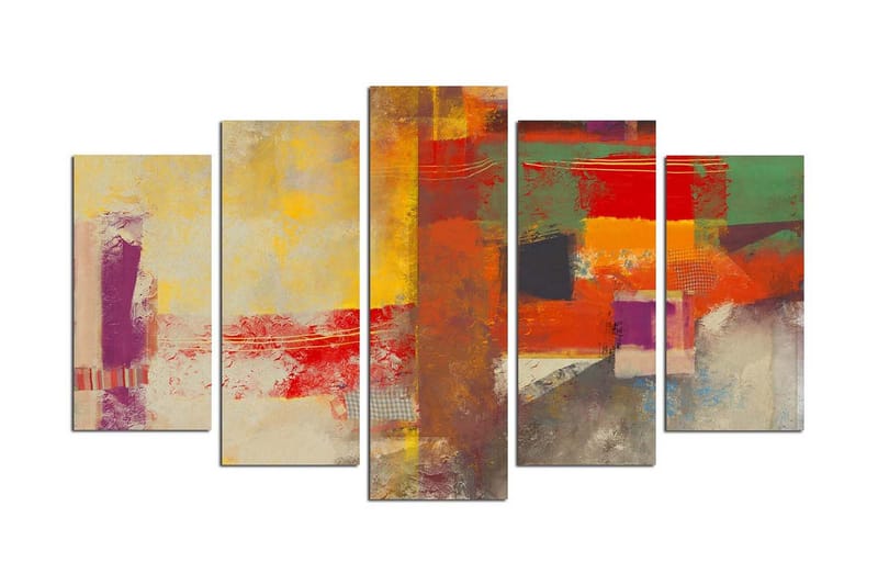 Dekorativ MDF-bilde 5 Deler - Flerfarget - Innredning - Bilder & kunst - Lerretsbilder