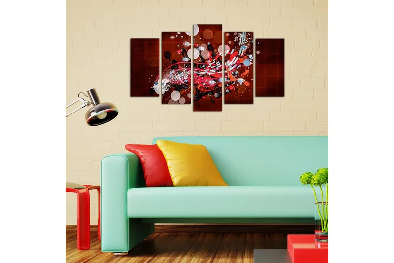 Dekorativ MDF-bilde 5 Deler - Flerfarget - Innredning - Bilder & kunst - Lerretsbilder