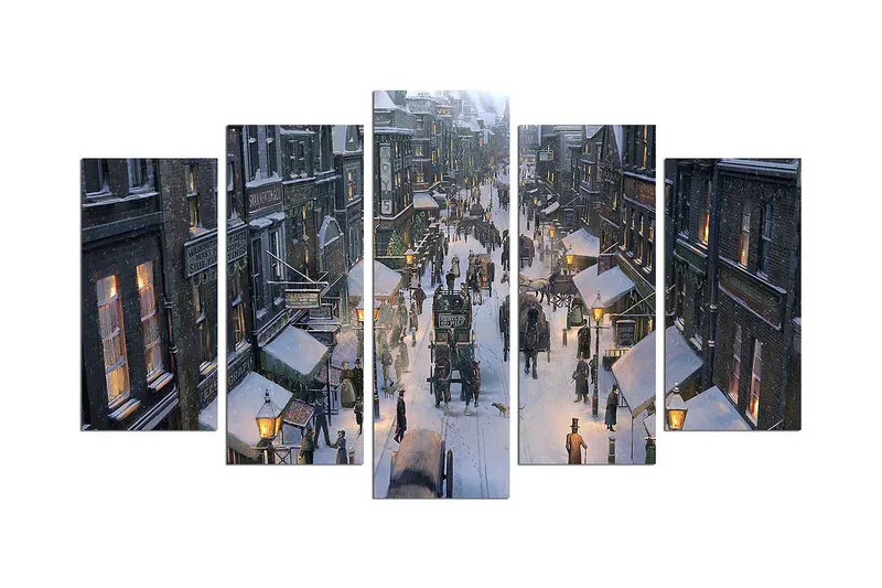 Dekorativ MDF-bilde 5 Deler - Flerfarget - Innredning - Bilder & kunst - Lerretsbilder