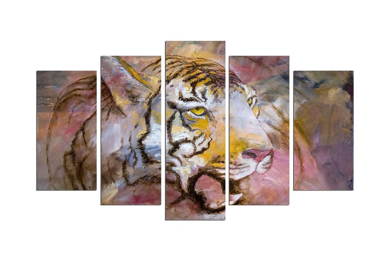 Dekorativ MDF-bilde 5 Deler - Flerfarget - Innredning - Bilder & kunst - Lerretsbilder