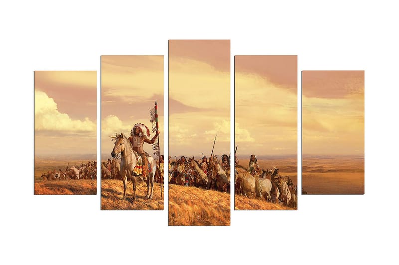 Dekorativ MDF-bilde 5 Deler - Flerfarget - Innredning - Bilder & kunst - Lerretsbilder