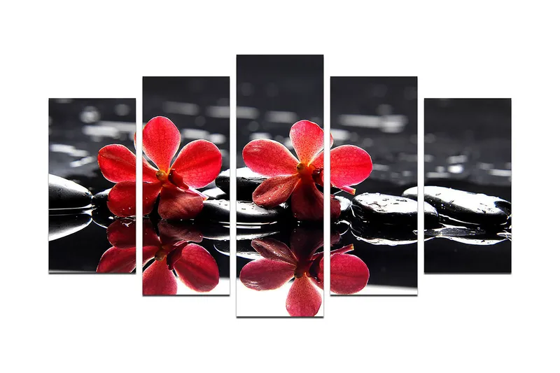 Dekorativ MDF-bilde 5 Deler, Flerfarget