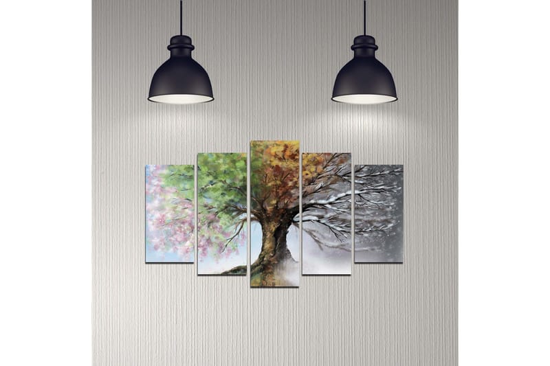 Dekorativ MDF-bilde 5 Deler - Flerfarget - Innredning - Bilder & kunst - Lerretsbilder