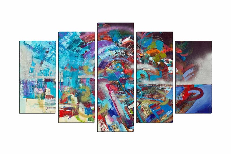 Dekorativ MDF-bilde 5 Deler - Flerfarget - Innredning - Bilder & kunst - Lerretsbilder