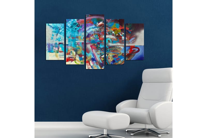 Dekorativ MDF-bilde 5 Deler - Flerfarget - Innredning - Bilder & kunst - Lerretsbilder